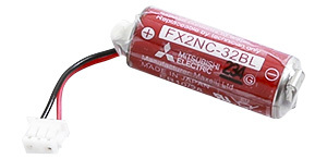 FX2NC，FX2N-20GM用メモリバックアップ用バッテリ